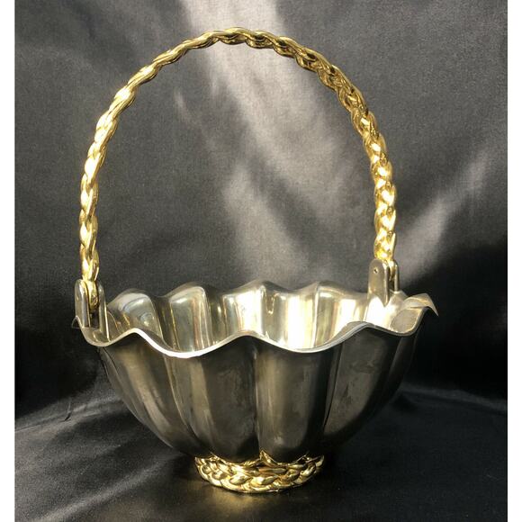 Wedding Bowl - Flower Girl Decorative Bowl Basket International Silver Company - Picture 3 of 10